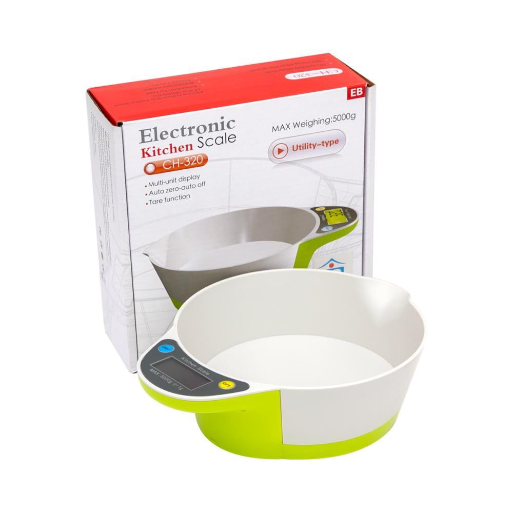 Balanza Digital de Cocina con Bowl – 5 kg