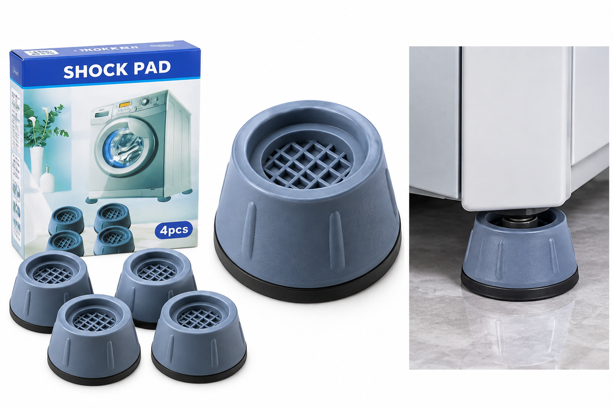 Set de 4 Patas Antivibración para Lavarropas