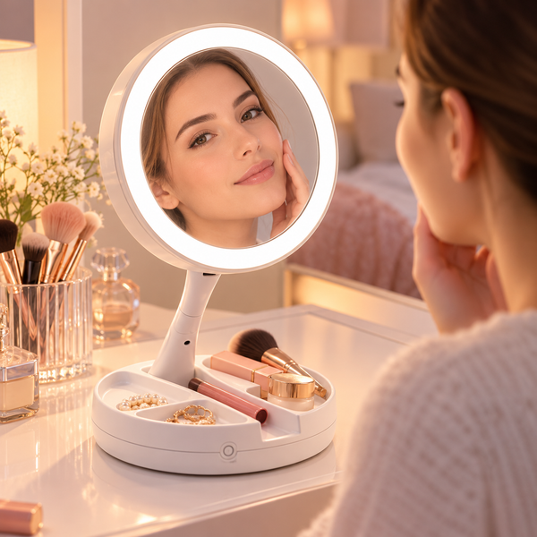 Espejo para Maquillaje con Luz LED Aorlis