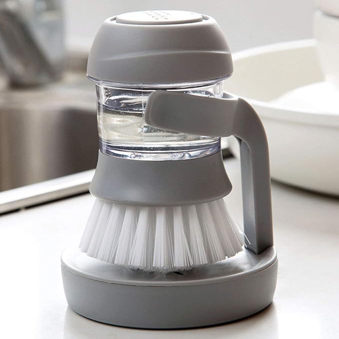Cepillo Limpiador Con Dispenser de jabon