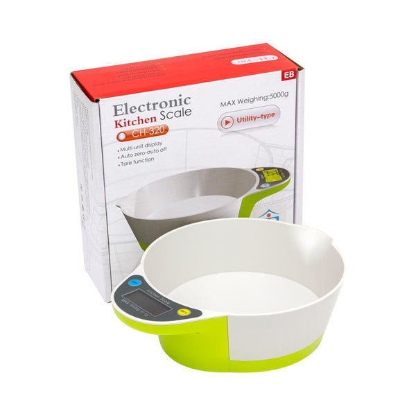 Balanza Digital de Cocina con Bowl – 5 kg