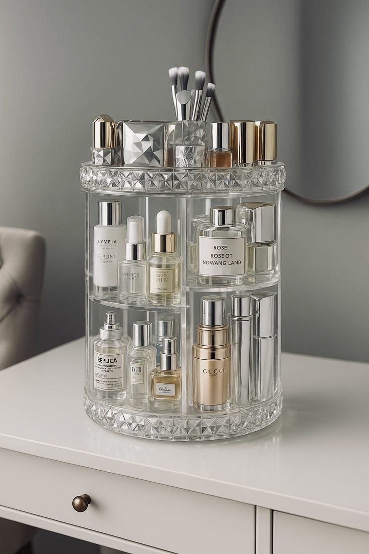 Organizador Giratorio de Maquillaje