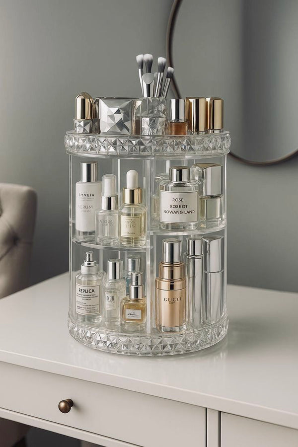 Organizador Giratorio de Maquillaje